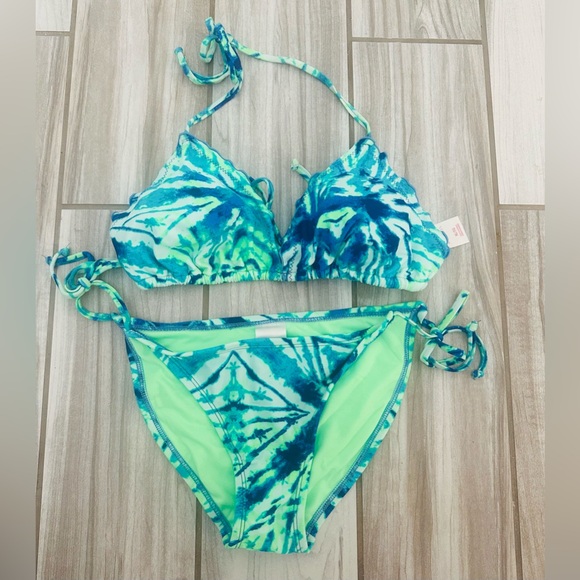 NWT: Xhilaration, Tie Dye, String Bikini, XL/M - Picture 1 of 2